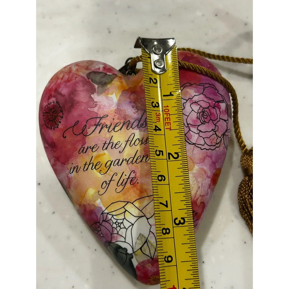 Margaret Berg Art Heart Friends are the Flowers Garden of Life Floral Decor Key